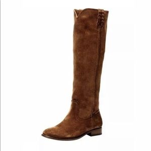 New FRYE 'Cara' Tall Suede Boots, Woods Size 6B